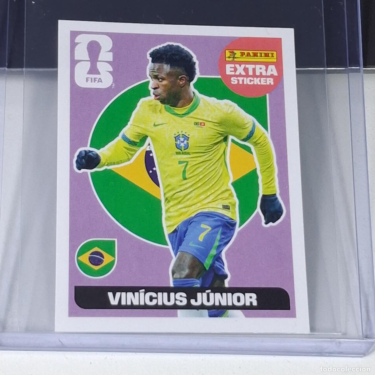 Cromos de F&uacute;tbol: C1 VINICIUS VINI JUNIOR BRASIL BRAZIL EXTRA STICKER MUNDIAL FIFA WORLD CUP 2026 STICKER PANINI