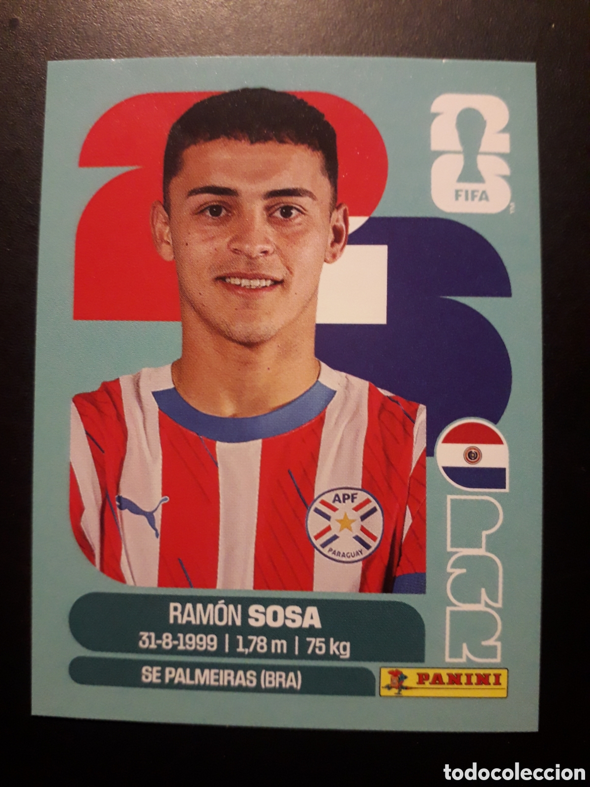 Cromos de F&uacute;tbol: SOSA PARAGUAY PAR 18 MUNDIAL F&Uacute;TBOL 2026 FIFA WORLD CUP PANINI SIN PEGAR PEDIDO M&Iacute;NIMO 3&euro;