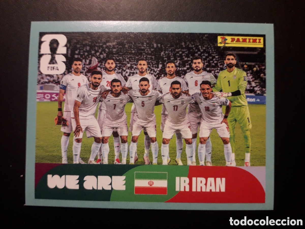 Cromos de F&uacute;tbol: EQUIPO IR&Aacute;N IRN 13 MUNDIAL F&Uacute;TBOL 2026 FIFA WORLD CUP PANINI SIN PEGAR PEDIDO M&Iacute;NIMO 3&euro;