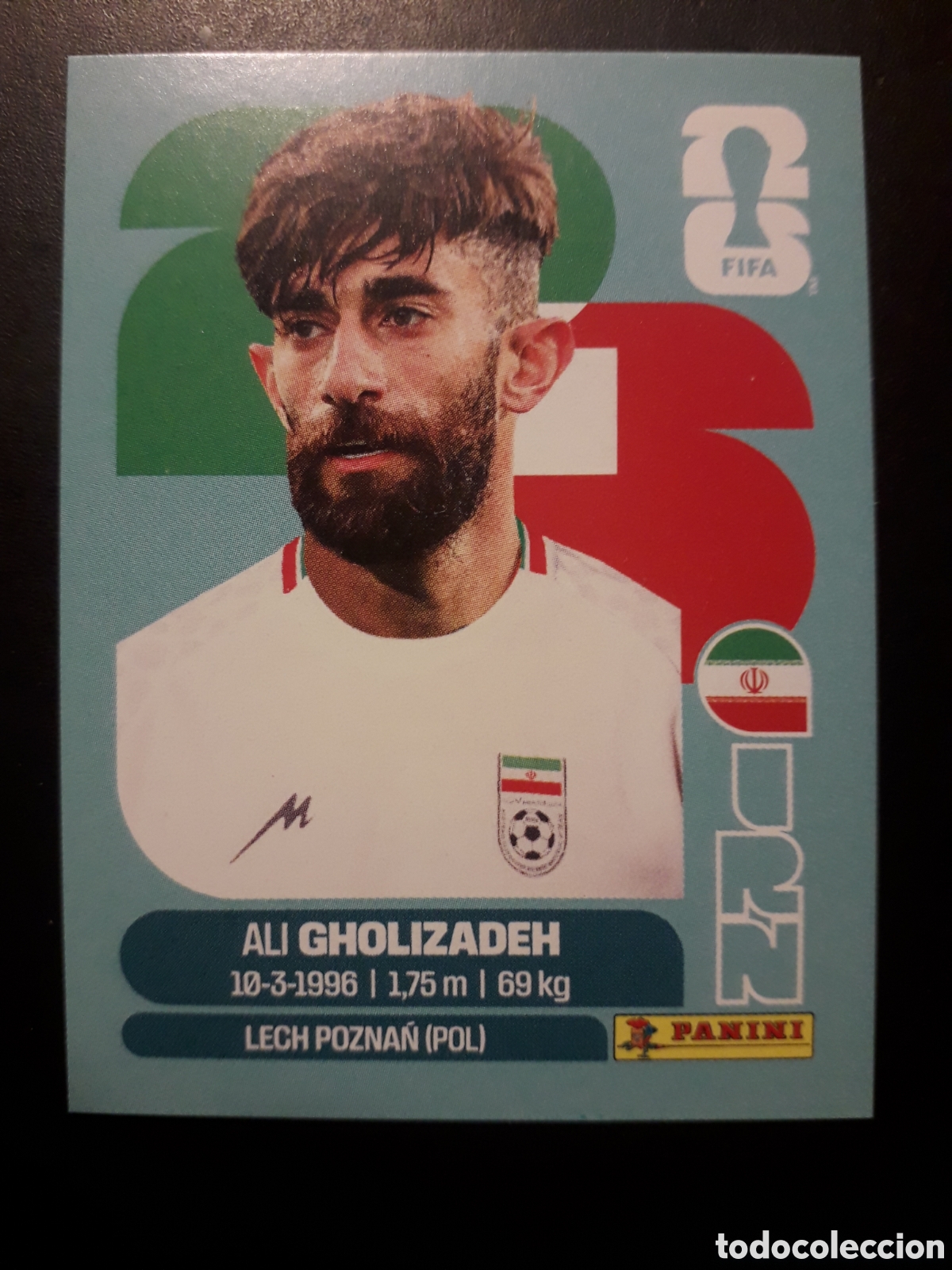 Cromos de F&uacute;tbol: GHOLIZADEH IR&Aacute;N IRN 20 MUNDIAL F&Uacute;TBOL 2026 FIFA WORLD CUP PANINI SIN PEGAR PEDIDO M&Iacute;NIMO 3&euro;