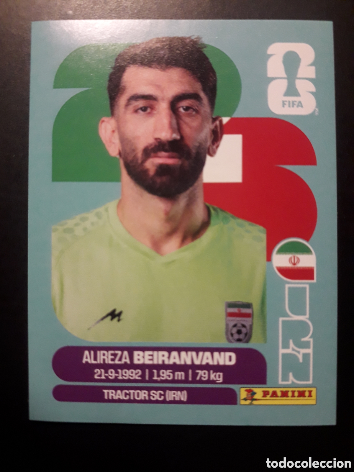 Cromos de F&uacute;tbol: BEIRANVAND IR&Aacute;N IRN 2 MUNDIAL F&Uacute;TBOL 2026 FIFA WORLD CUP PANINI SIN PEGAR PEDIDO M&Iacute;NIMO 3&euro;.