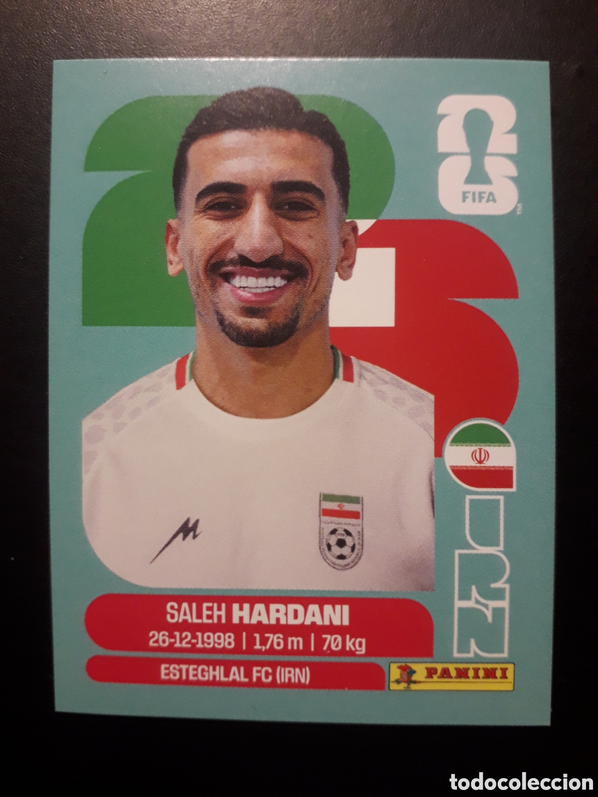 Cromos de F&uacute;tbol: HARDANI IR&Aacute;N IRN 10 MUNDIAL F&Uacute;TBOL 2026 FIFA WORLD CUP PANINI SIN PEGAR PEDIDO M&Iacute;NIMO 3&euro;