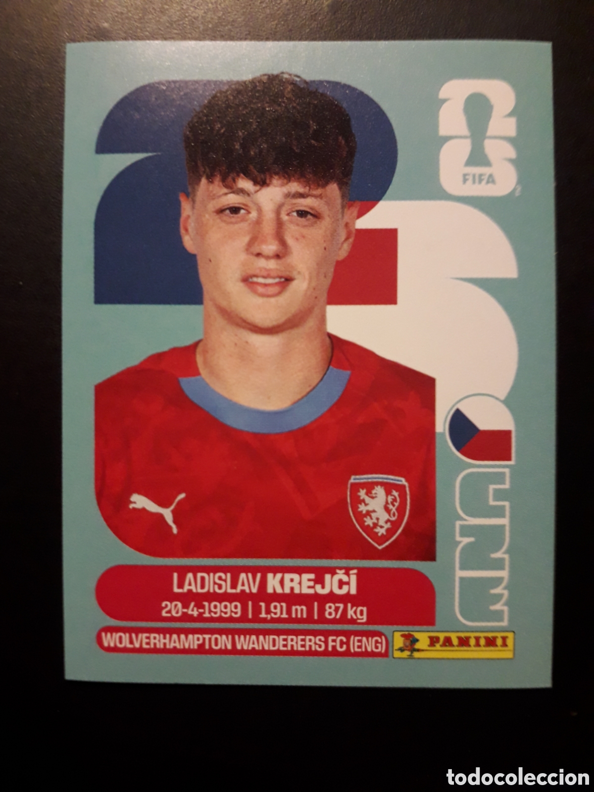 Cromos de F&uacute;tbol: KREJČ&Iacute; REP CHECA/CHEQUIA CZE 4 MUNDIAL F&Uacute;TBOL 2026 FIFA WORLD CUP PANINI SIN PEGAR PEDIDO M&Iacute;NIMO 3&euro;.
