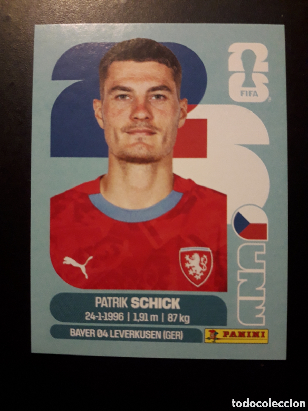Cromos de F&uacute;tbol: SCHICK REP CHECA/CHEQUIA CZE 20 MUNDIAL F&Uacute;TBOL 2026 FIFA WORLD CUP PANINI SIN PEGAR PEDIDO M&Iacute;NIMO 3&euro;