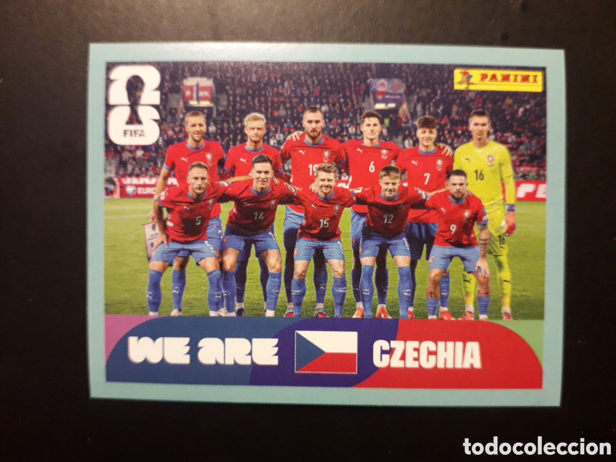 Cromos de F&uacute;tbol: EQUIPO REP CHECA/CHEQUIA CZE 13 MUNDIAL F&Uacute;TBOL 2026 FIFA WORLD CUP PANINI SIN PEGAR PEDIDO M&Iacute;NIMO 3&euro;