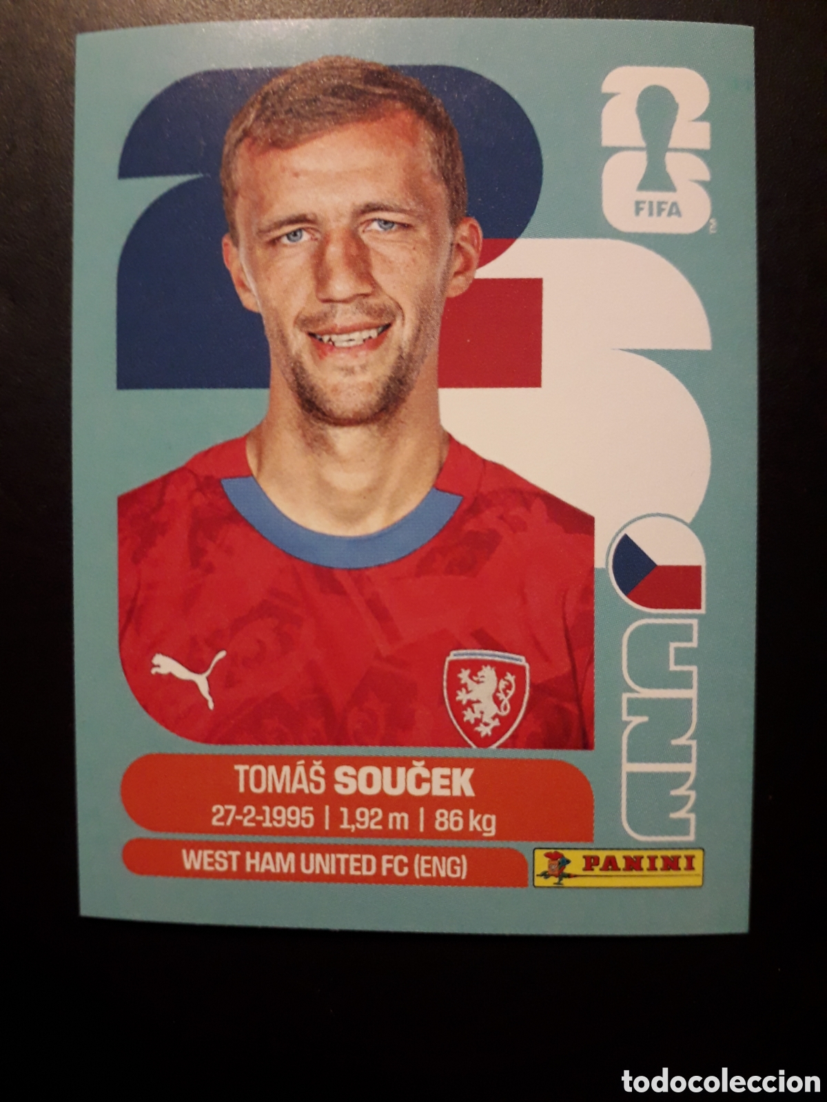 Cromos de F&uacute;tbol: SOUČEK REP CHECA/CHEQUIA CZE 12 MUNDIAL F&Uacute;TBOL 2026 FIFA WORLD CUP PANINI SIN PEGAR PEDIDO M&Iacute;NIMO 3&euro;