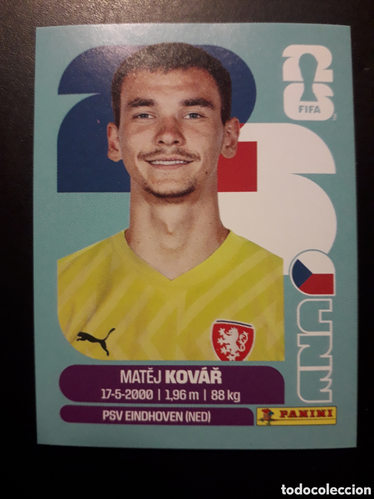 Cromos de F&uacute;tbol: KOV&Aacute;Ř REP CHECA/CHEQUIA CZE 2 MUNDIAL F&Uacute;TBOL 2026 FIFA WORLD CUP PANINI SIN PEGAR PEDIDO M&Iacute;NIMO 3&euro;.