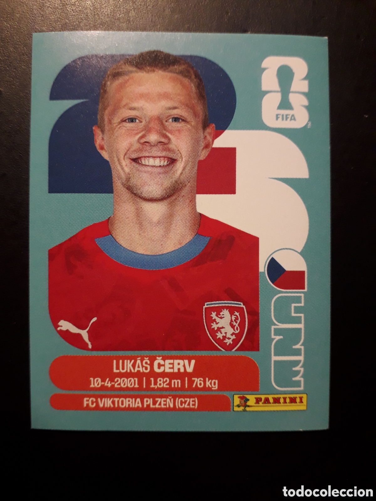 Cromos de F&uacute;tbol: ČERV REP CHECA/CHEQUIA CZE 11 MUNDIAL F&Uacute;TBOL 2026 FIFA WORLD CUP PANINI SIN PEGAR PEDIDO M&Iacute;NIMO 3&euro;.