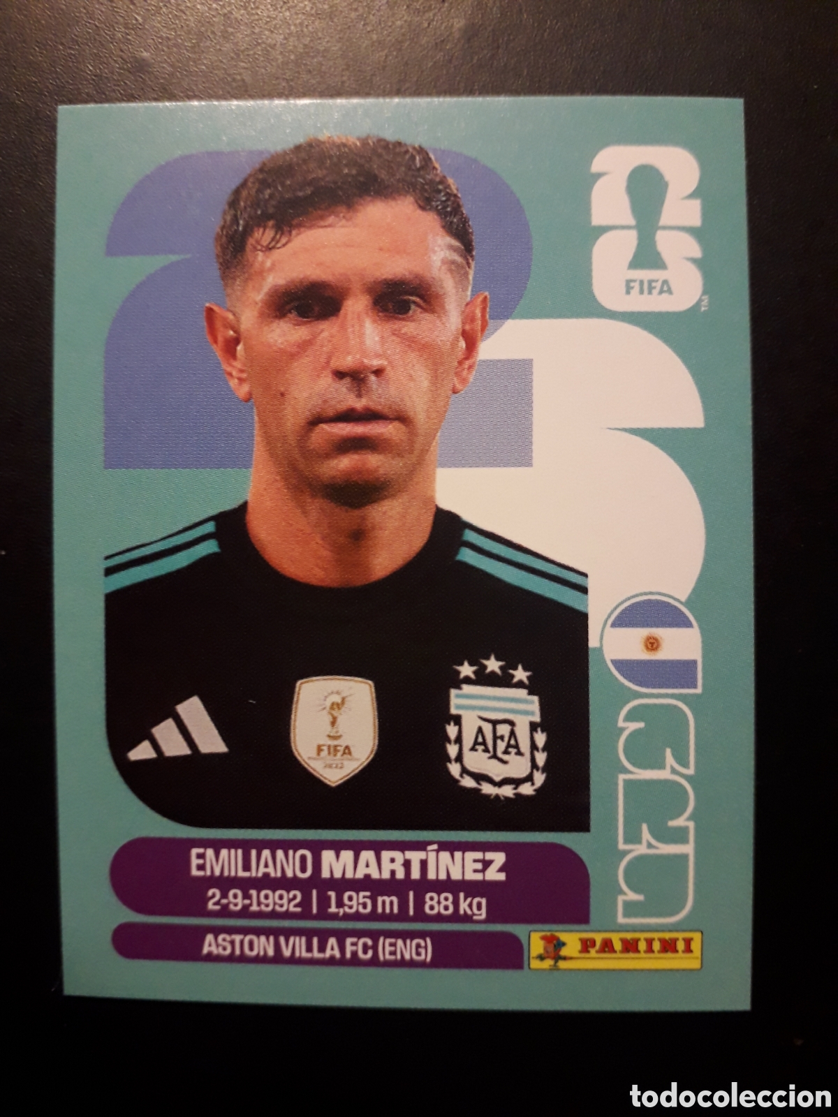 Cromos de F&uacute;tbol: EMILIANO MART&Iacute;NEZ ARGENTINA ARG 2 MUNDIAL F&Uacute;TBOL 2026 FIFA WORLD CUP PANINI SIN PEG PEDIDO M&Iacute;NIMO 3&euro;