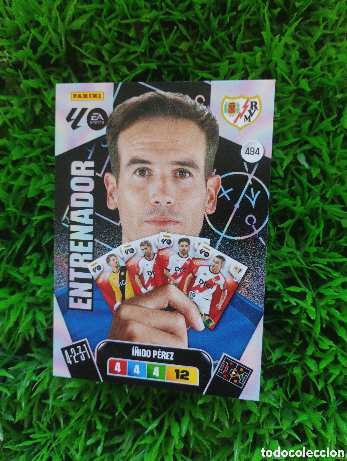 Cromos de F&uacute;tbol: I&ntilde;igo Perez Rayo Vallecano ENTRENADOR Adrenalyn 25-26 # 494