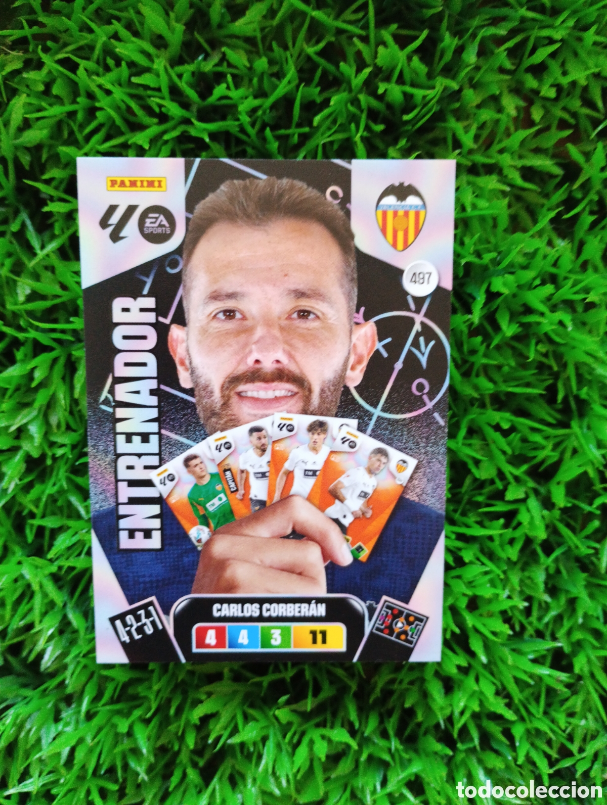 Cromos de F&uacute;tbol: Corberan Valencia ENTRENADOR Adrenalyn 25-26 # 497