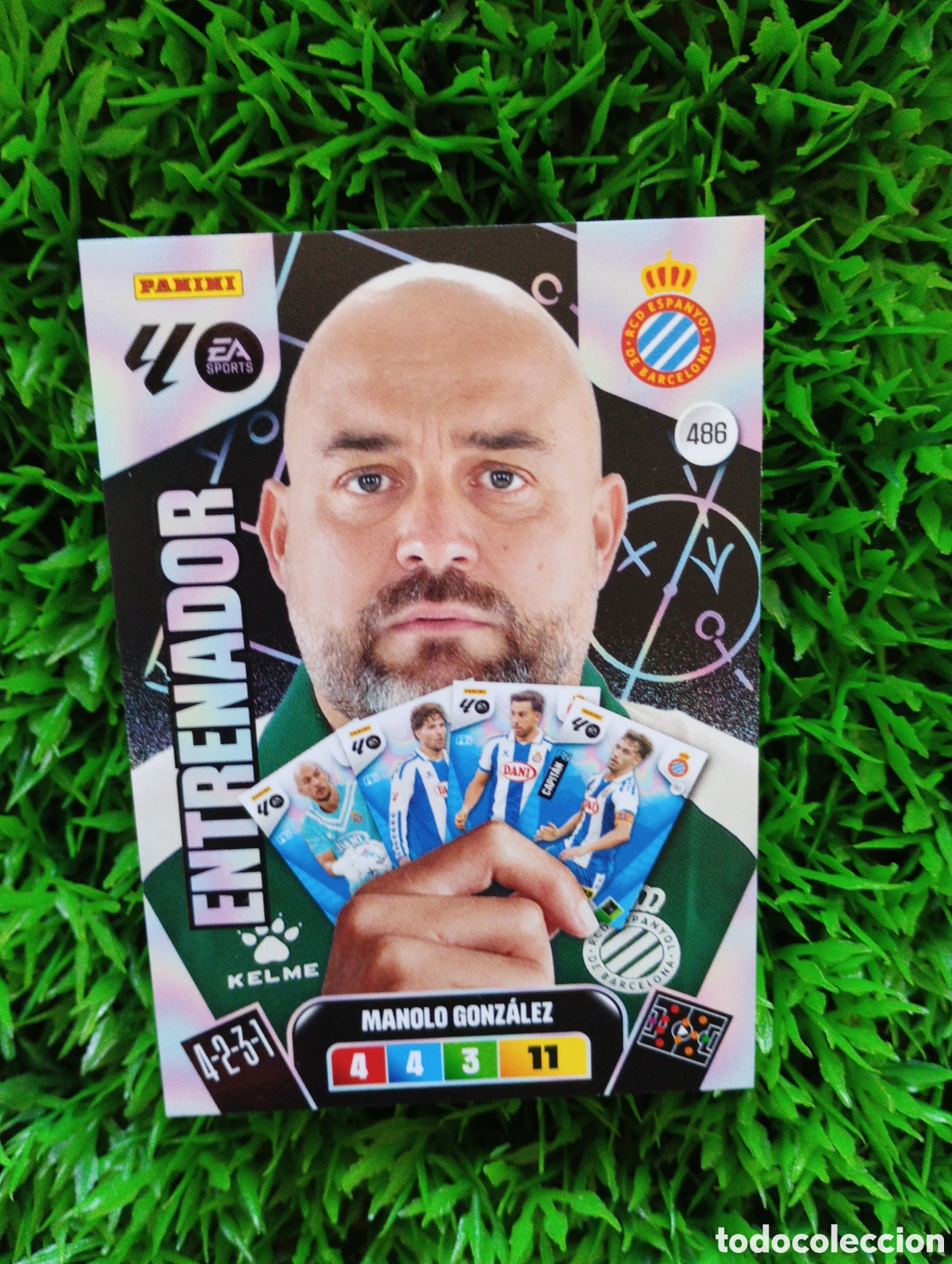 Cromos de F&uacute;tbol: Manolo Gonzalez Espanyol ENTRENADOR Adrenalyn 25-26 # 486