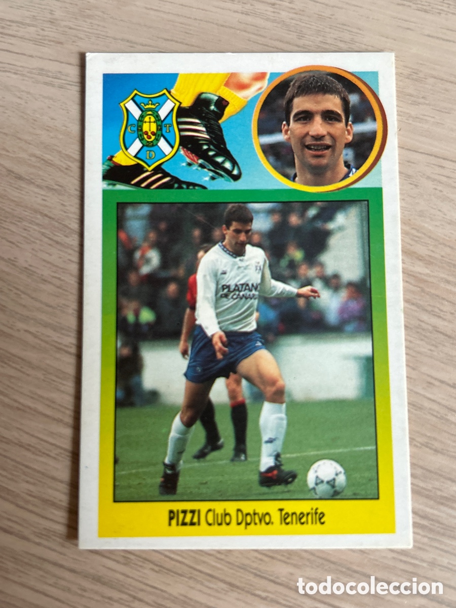 Cromos de F&uacute;tbol: PIZZI TENERIFE BAJA CARTON LIGA ESTE 1993 1994 93 94 NUNCA PEGADO SIN PEGAR