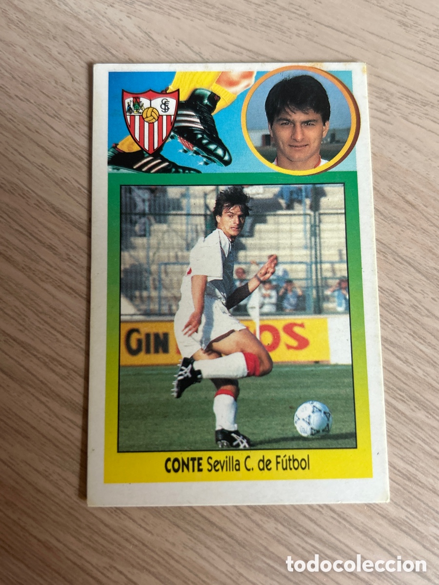 Cromos de F&uacute;tbol: CONTE SEVILLA BAJA CARTON LIGA ESTE 1993 1994 93 94 NUNCA PEGADO SIN PEGAR