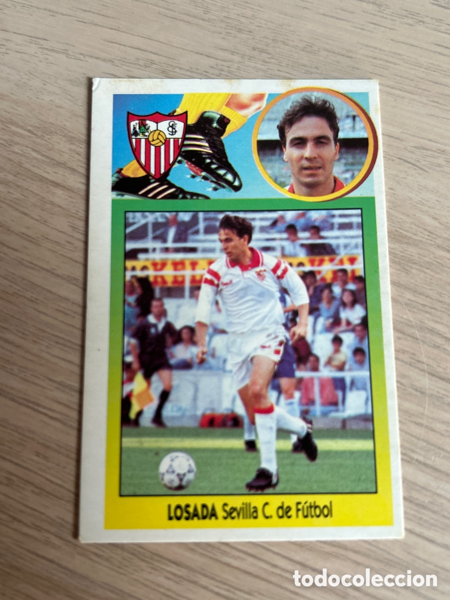 Cromos de F&uacute;tbol: LOSADA SEVILLA BAJA CARTON LIGA ESTE 1993 1994 93 94 NUNCA PEGADO SIN PEGAR