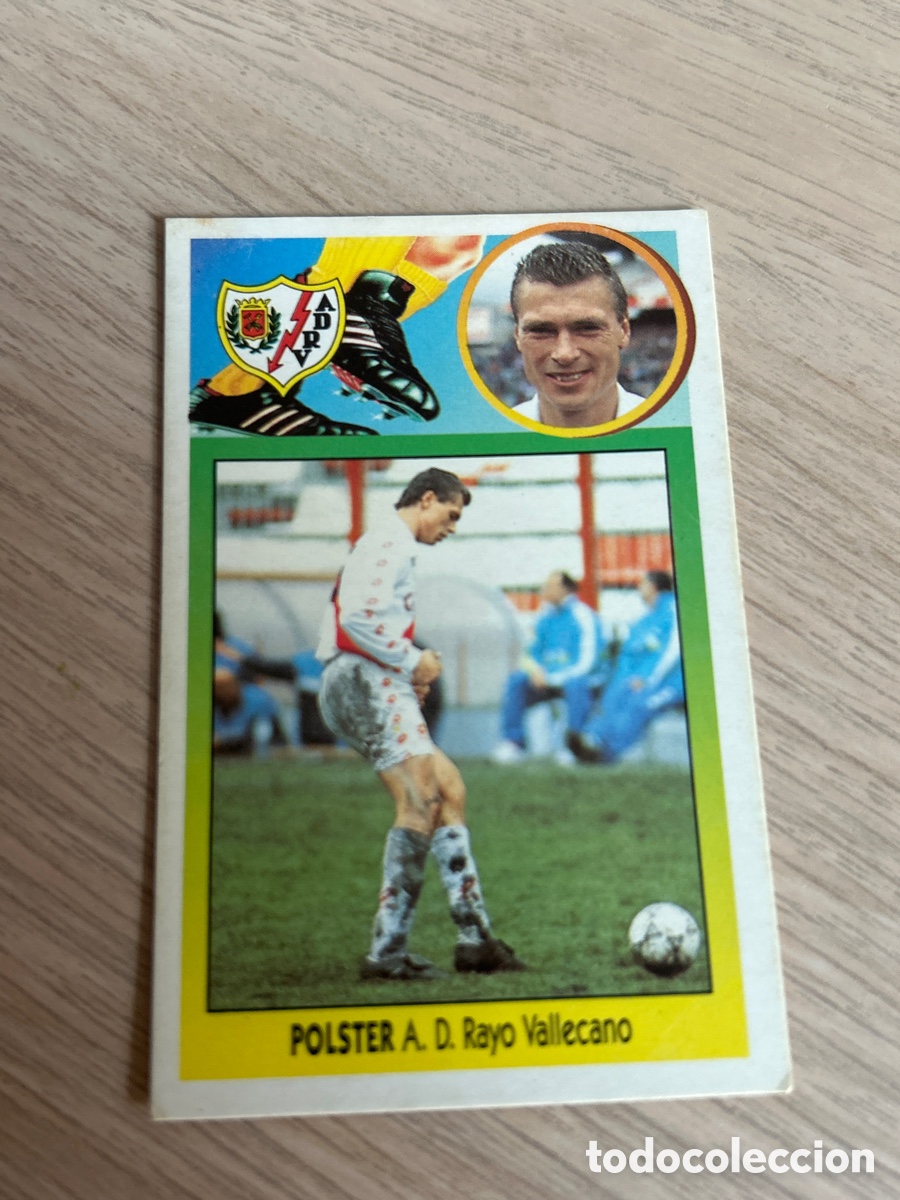 Cromos de F&uacute;tbol: POLSTER RAYO VALLECANO BAJA CARTON LIGA ESTE 1993 1994 93 94 NUNCA PEGADO SIN PEGAR