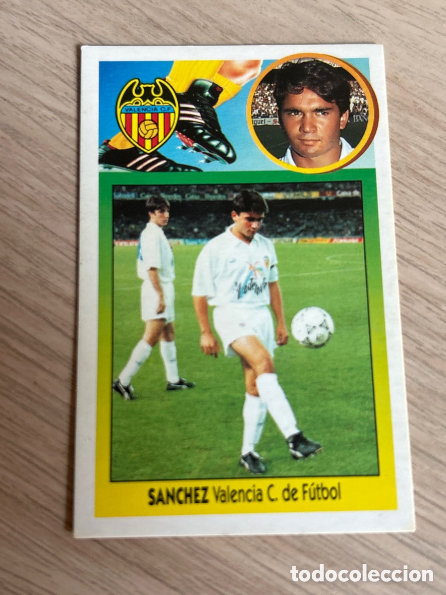 Cromos de F&uacute;tbol: SANCHEZ VALENCIA BAJA CARTON LIGA ESTE 1993 1994 93 94 NUNCA PEGADO SIN PEGAR