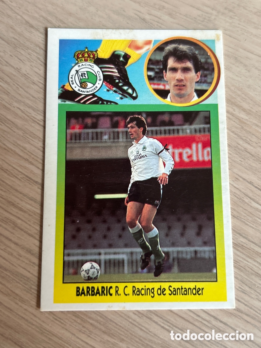 Cromos de F&uacute;tbol: BARBARIC RACING SANTANDER BAJA CARTON LIGA ESTE 1993 1994 93 94 NUNCA PEGADO SIN PEGAR
