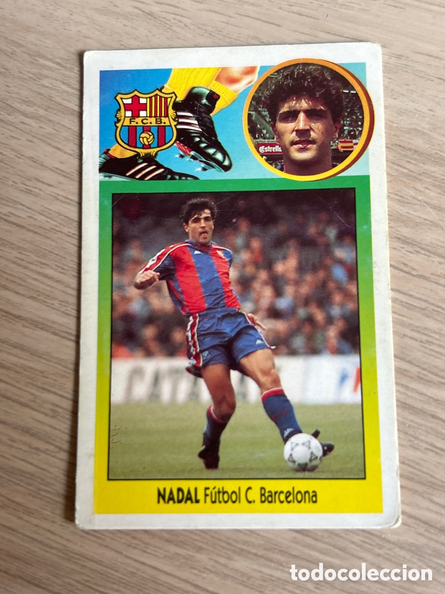 Cromos de F&uacute;tbol: NADAL BARCELONA CARTON LIGA ESTE 1993 1994 93 94 NUNCA PEGADO SIN PEGAR