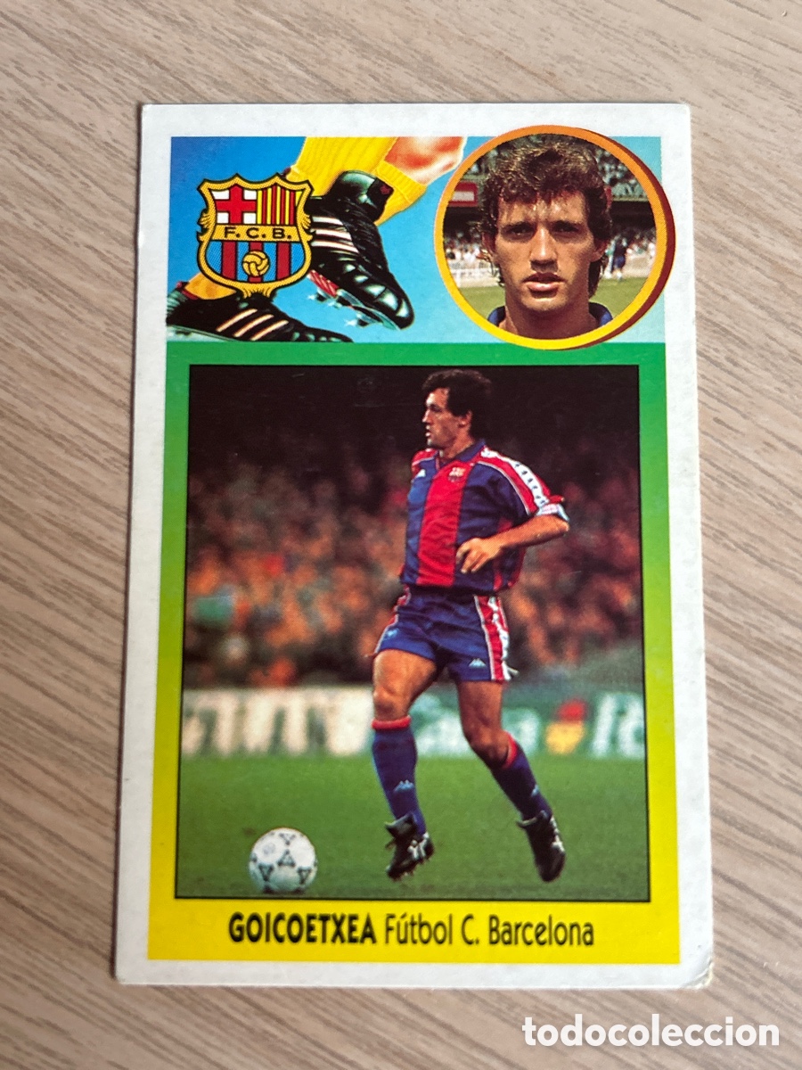 Cromos de F&uacute;tbol: GOICOETXEA BARCELONA CARTON LIGA ESTE 1993 1994 93 94 NUNCA PEGADO SIN PEGAR