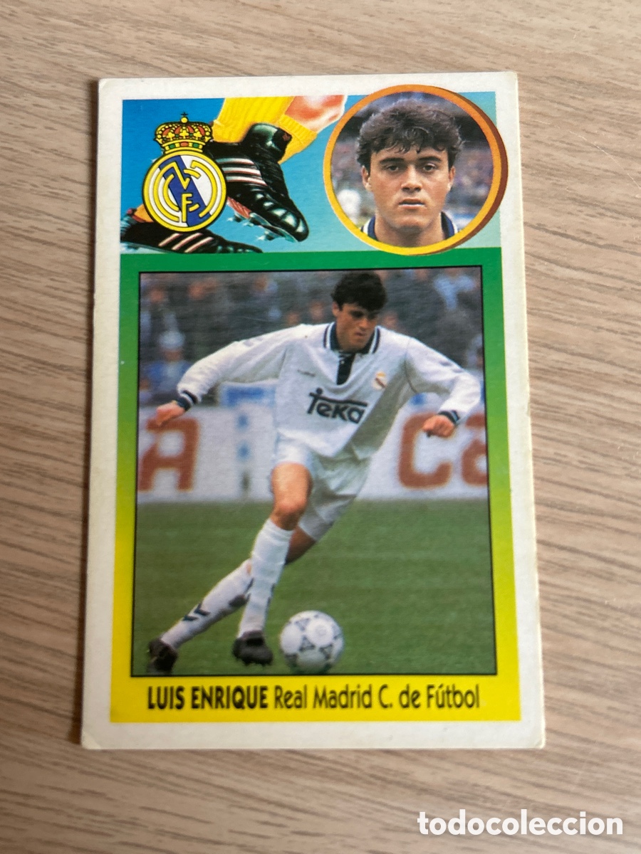 Cromos de F&uacute;tbol: LUIS ENRIQUE REAL MADRID CARTON LIGA ESTE 1993 1994 93 94 NUNCA PEGADO SIN PEGAR