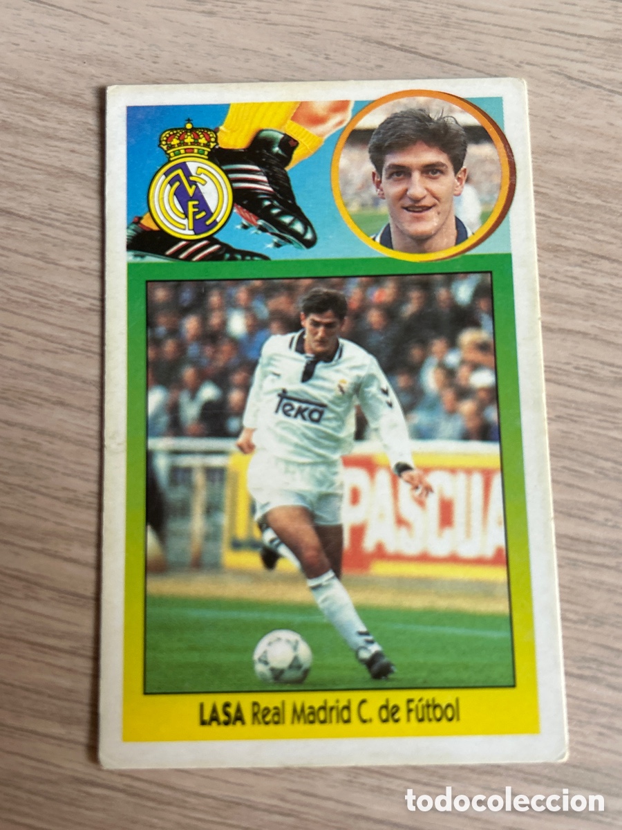Cromos de F&uacute;tbol: LASA REAL MADRID CARTON LIGA ESTE 1993 1994 93 94 NUNCA PEGADO SIN PEGAR