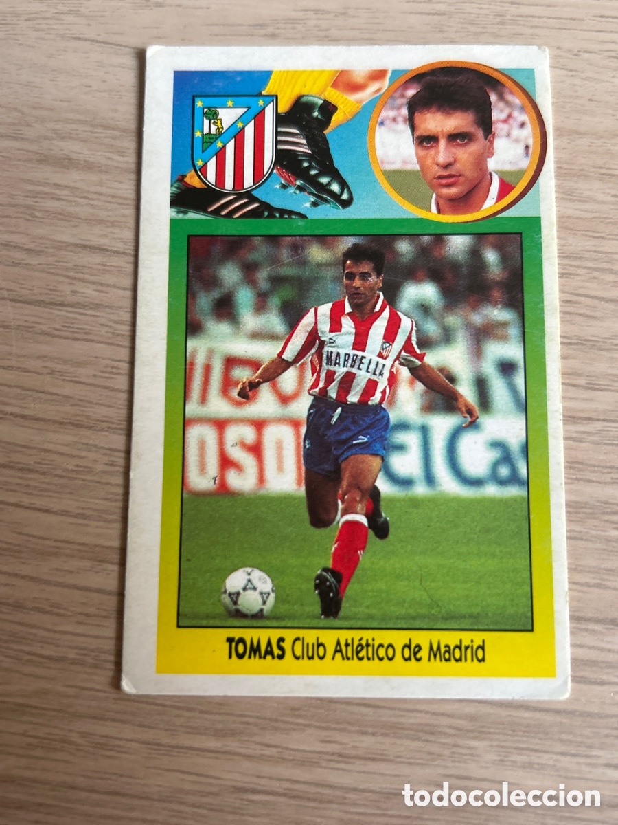 Cromos de F&uacute;tbol: TOMAS ATLETICO DE MADRID LIGA ESTE 1993 1994 93 94 NUNCA PEGADO SIN PEGAR