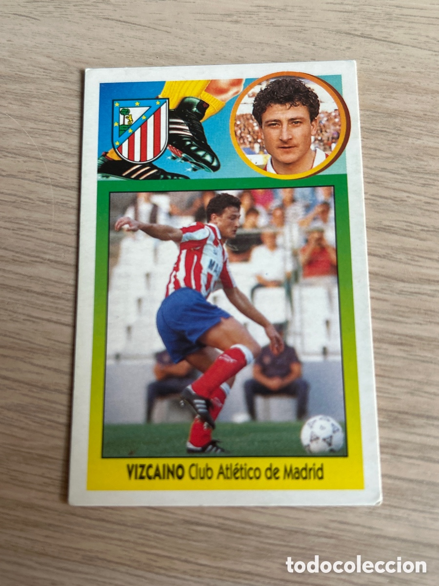 Cromos de F&uacute;tbol: VIZCAINO ATLETICO DE MADRID LIGA ESTE 1993 1994 93 94 NUNCA PEGADO SIN PEGAR