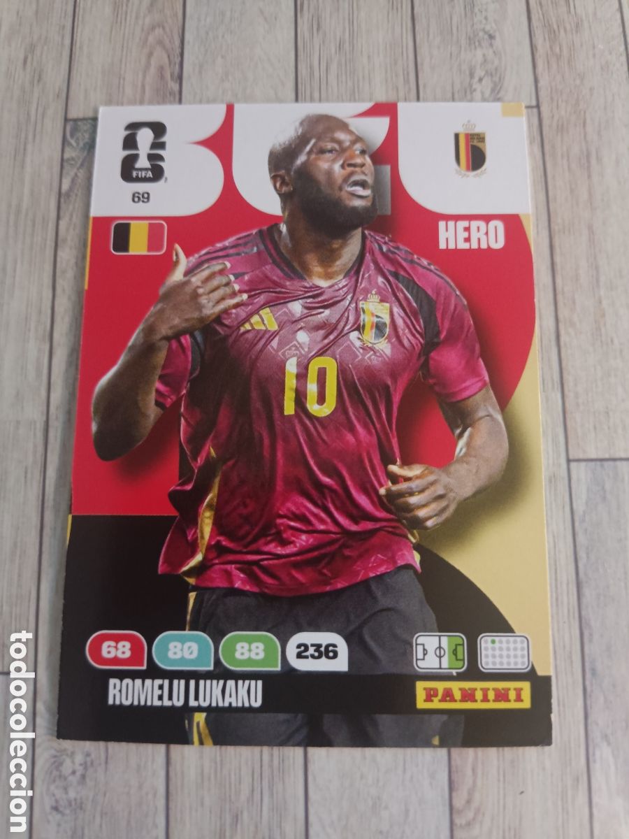 Cromos de F&uacute;tbol: 69 ROMELU LUKAKU BELGICA HERO ADRENALYN XL MUNDIAL FIFA WORLD CUP 2026 PANINI