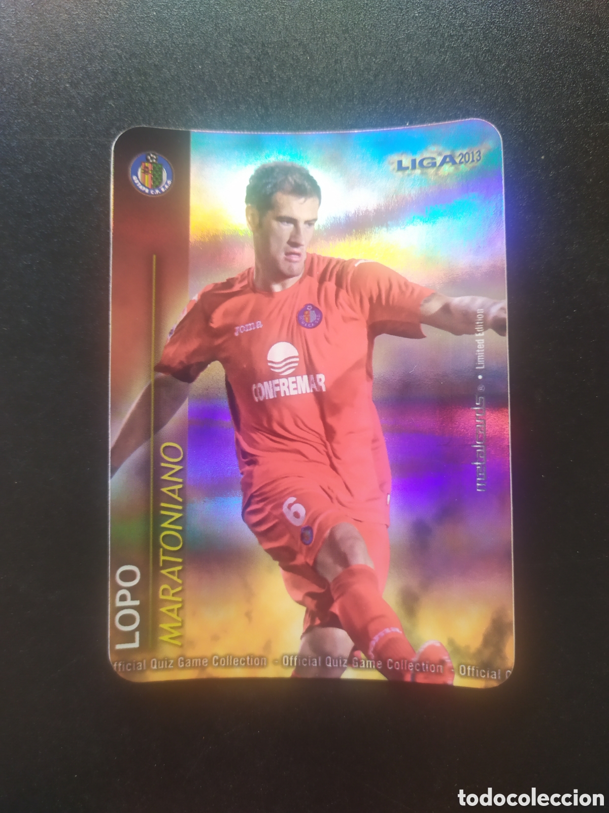 Cromos de F&uacute;tbol: Mundicromo fichas Liga 2012 2013 12 13 Lopo maratoniano brillo rayas limitada Getafe