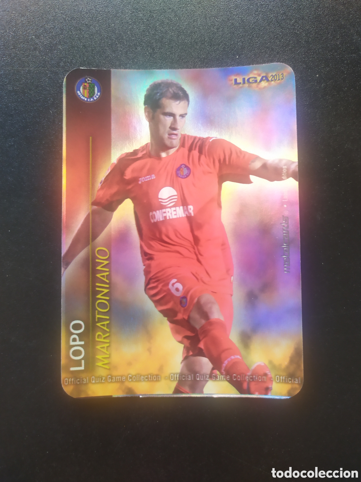 Cromos de F&uacute;tbol: Mundicromo fichas Liga 2012 2013 12 13 Lopo maratoniano brillo liso limitada Getafe