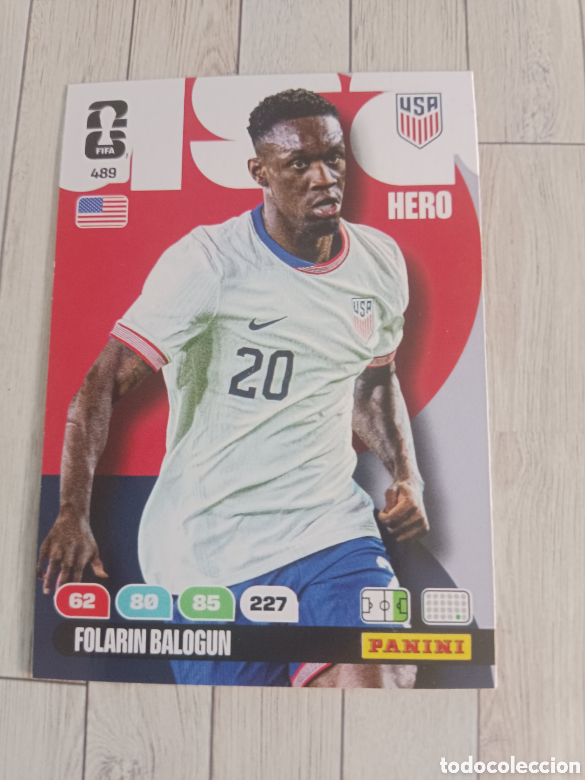 Cromos de F&uacute;tbol: 489 BALOGUN USA HERO ADRENALYN XL MUNDIAL FIFA WORLD CUP 2026 PANINI