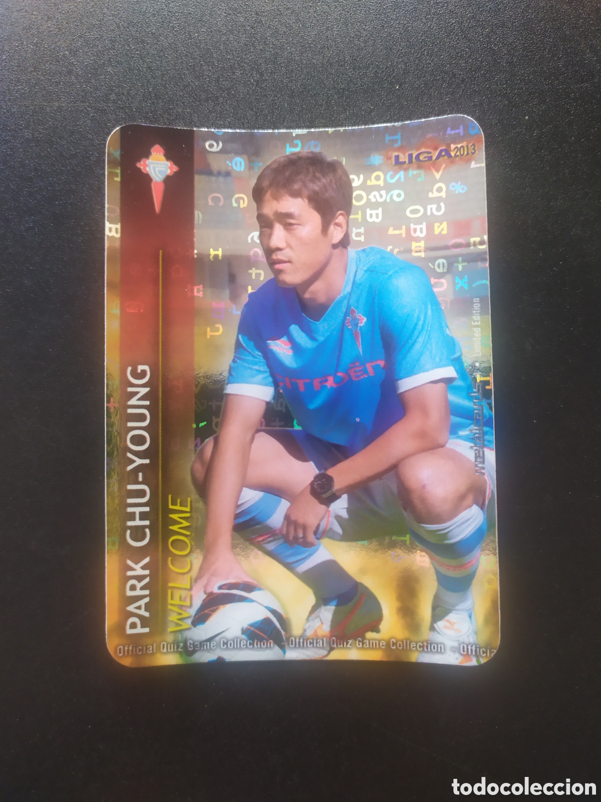 Cromos de F&uacute;tbol: Mundicromo fichas Liga 2012 2013 12 13 Park Chu-Young brillo letras limitada Celta Vigo