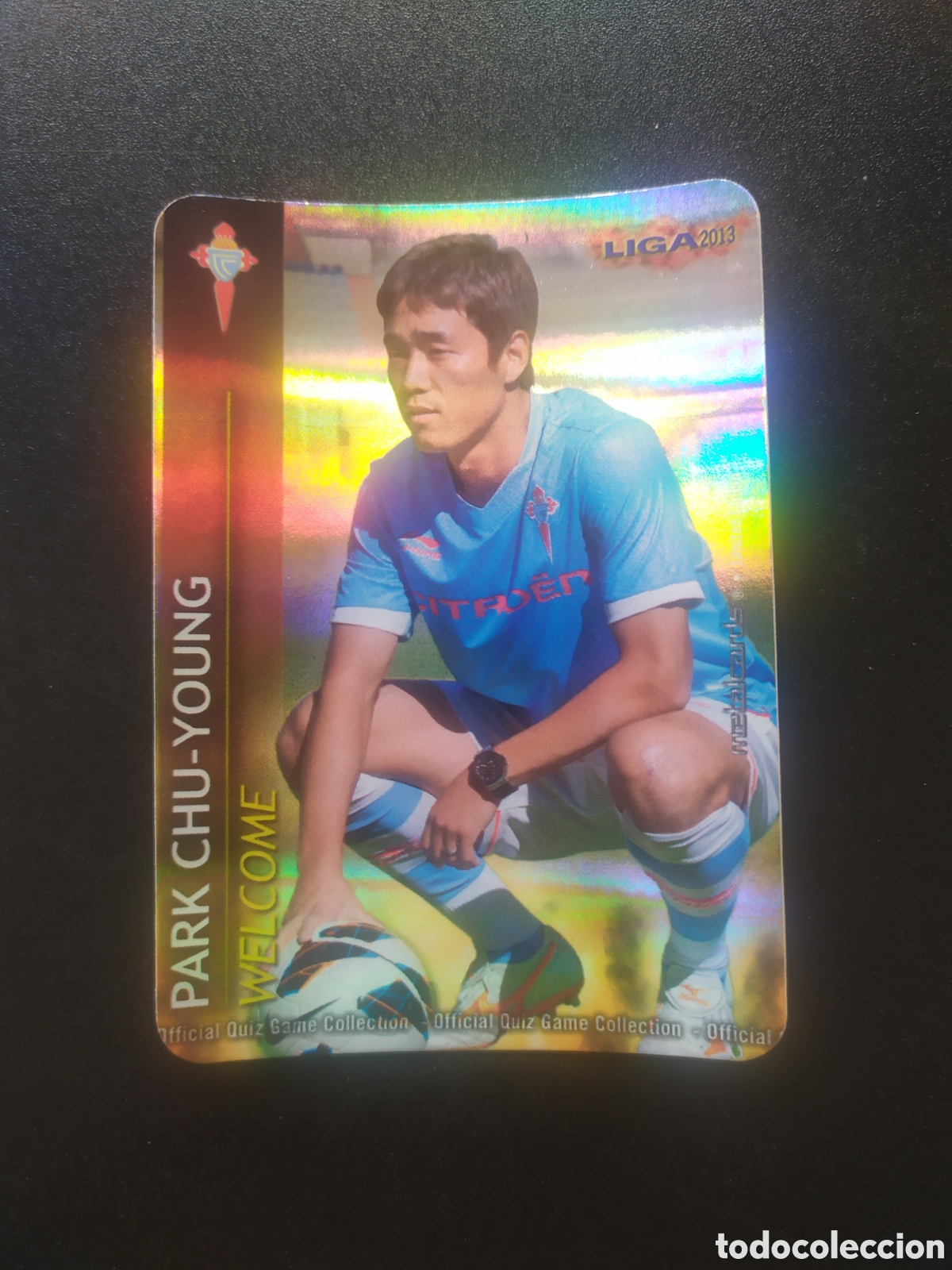 Cartes &agrave; collectionner de Football: Mundicromo fichas Liga 2012 2013 12 13 Park Chu-Young welcome brillo rayas limitada Celta Vigo