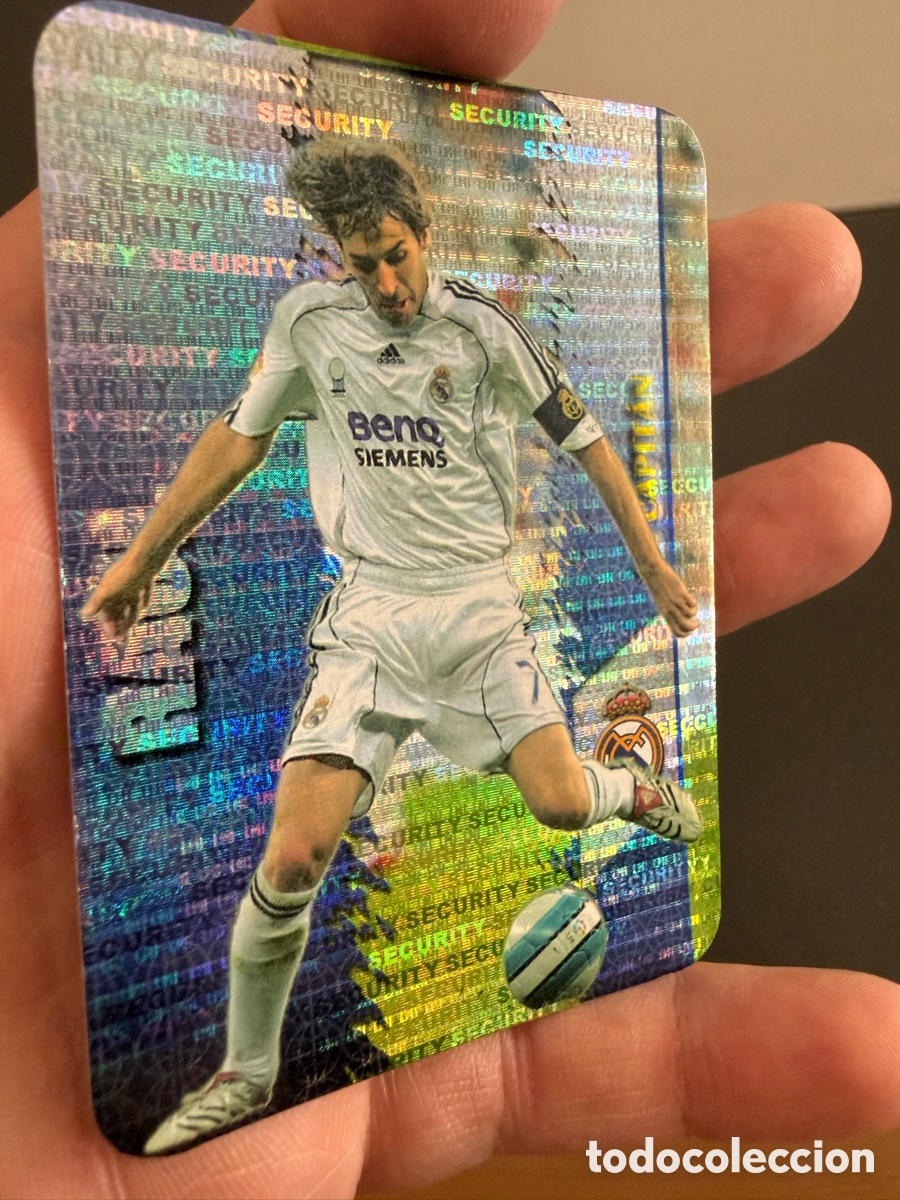 Cromos de F&uacute;tbol: MUNDICROMO 2008. n 25 RA&Uacute;L. Capit&aacute;n. SECURITY. Horizontal