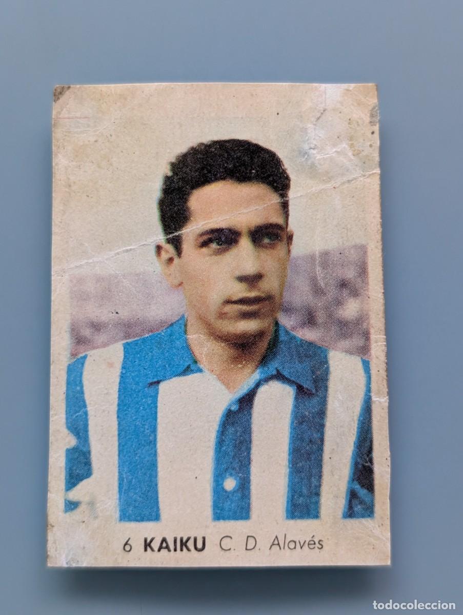 Cromos de F&uacute;tbol: DIFICIL CROMO n&ordm; 6 KAIKU CD ALAVES ED RUIZ ROMERO FUTBOL LIGA 1955-56 55/56 FUTBOL VITORIA ALAVA