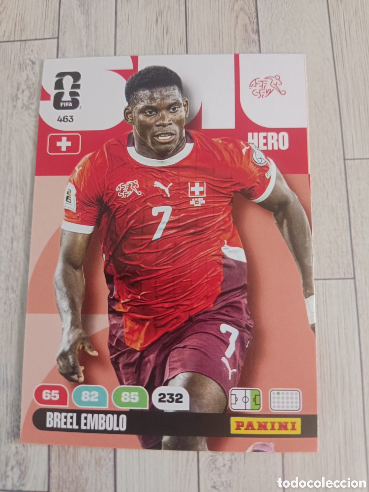 Cromos de F&uacute;tbol: 463 EMBOLO SUIZA HERO ADRENALYN XL MUNDIAL FIFA WORLD CUP 2026 PANINI