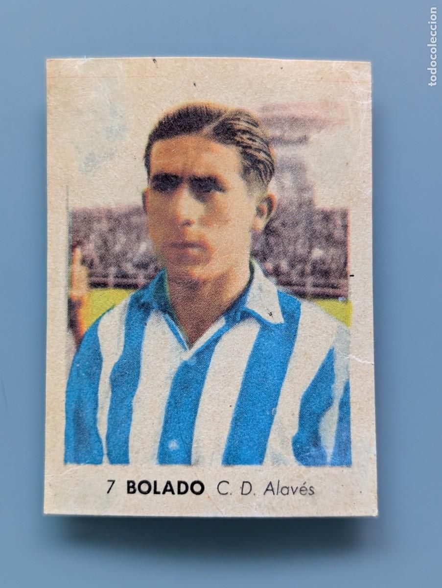 Cromos de F&uacute;tbol: DIFICIL CROMO n&ordm; 7 BOLADO CD ALAVES ED RUIZ ROMERO FUTBOL LIGA 1955-56 55/56 FUTBOL VITORIA ALAVA