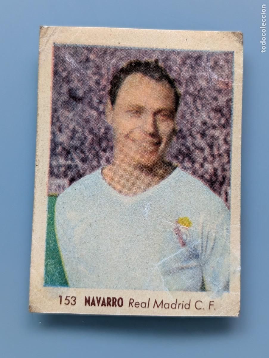 Cromos de F&uacute;tbol: MUY DIFICIL CROMO n&ordm; 153 NAVARRO REAL MADRID ED RUIZ ROMERO FUTBOL LIGA 1955-56 55/56 FOOTBALL