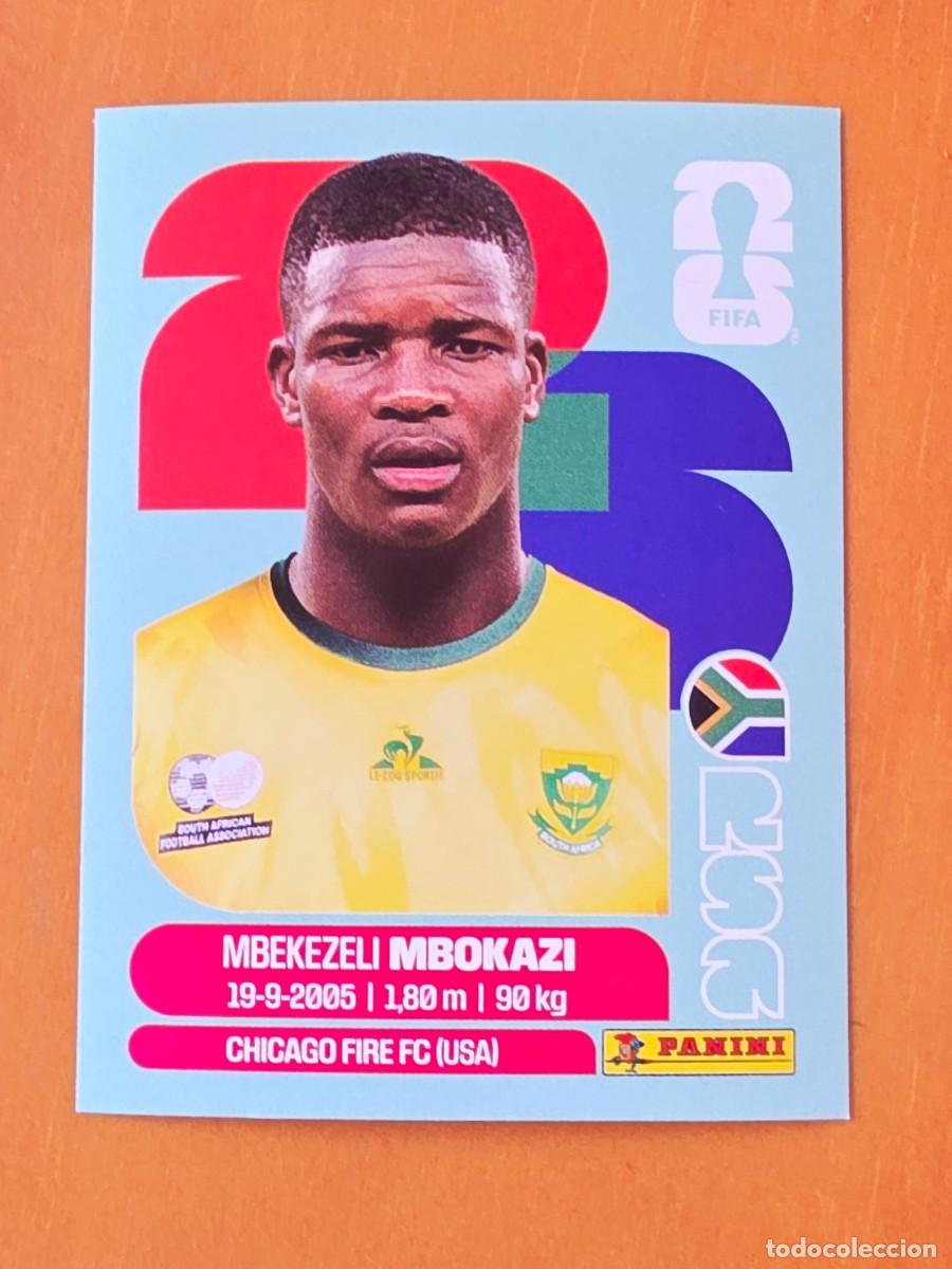 Cromos de F&uacute;tbol: RSA 6 Mbekezeli Mbokazi, Sud&aacute;frica, Panini FIFA World Cup Mundial 2026 Sticker