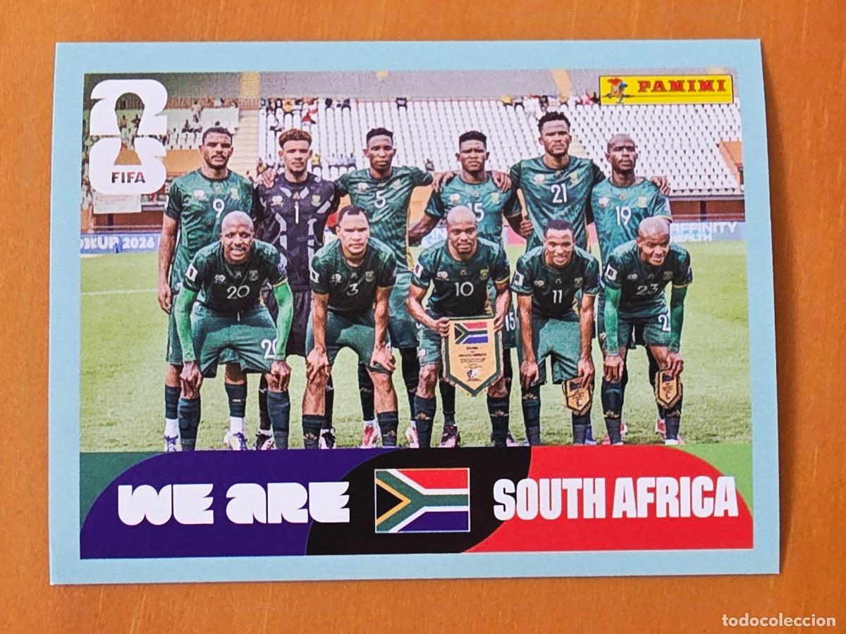 Cromos de F&uacute;tbol: RSA 13 Alineaci&oacute;n equipo plantilla, Sud&aacute;frica, Panini FIFA World Cup Mundial 2026 Sticker