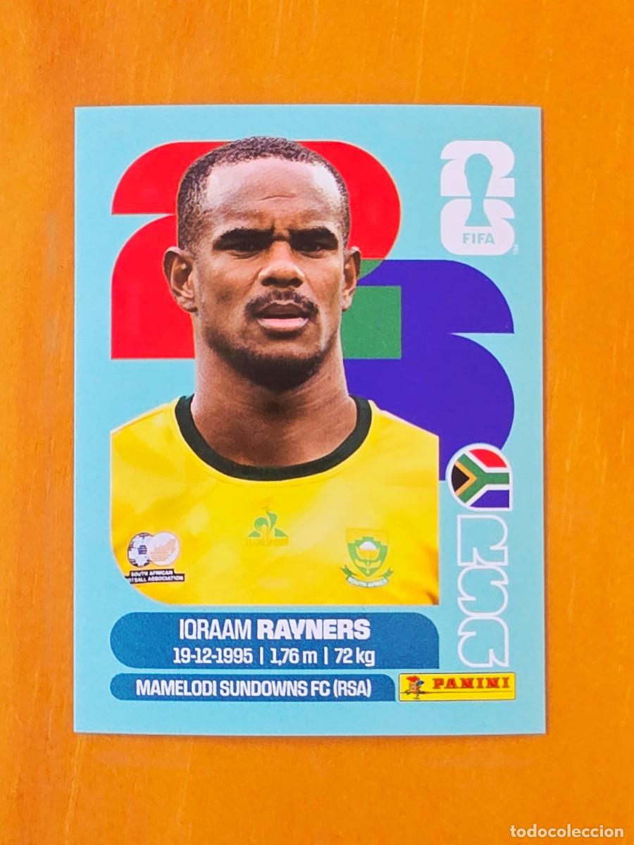 Cromos de F&uacute;tbol: RSA 18 Iqraam Rayners, Sud&aacute;frica, Panini FIFA World Cup Mundial 2026 Sticker