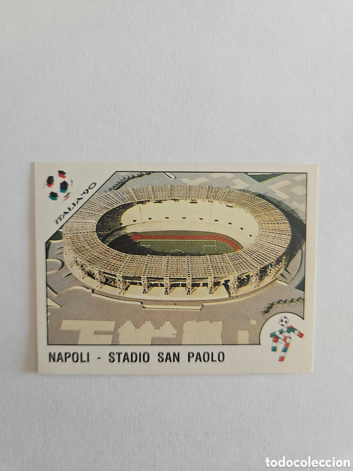 Cromos de F&uacute;tbol: ESTADIO SAN PAOLO 13 MUNDIAL ITALIA 1990 90 PANINI NUNCA PEGADO SIN PEGAR