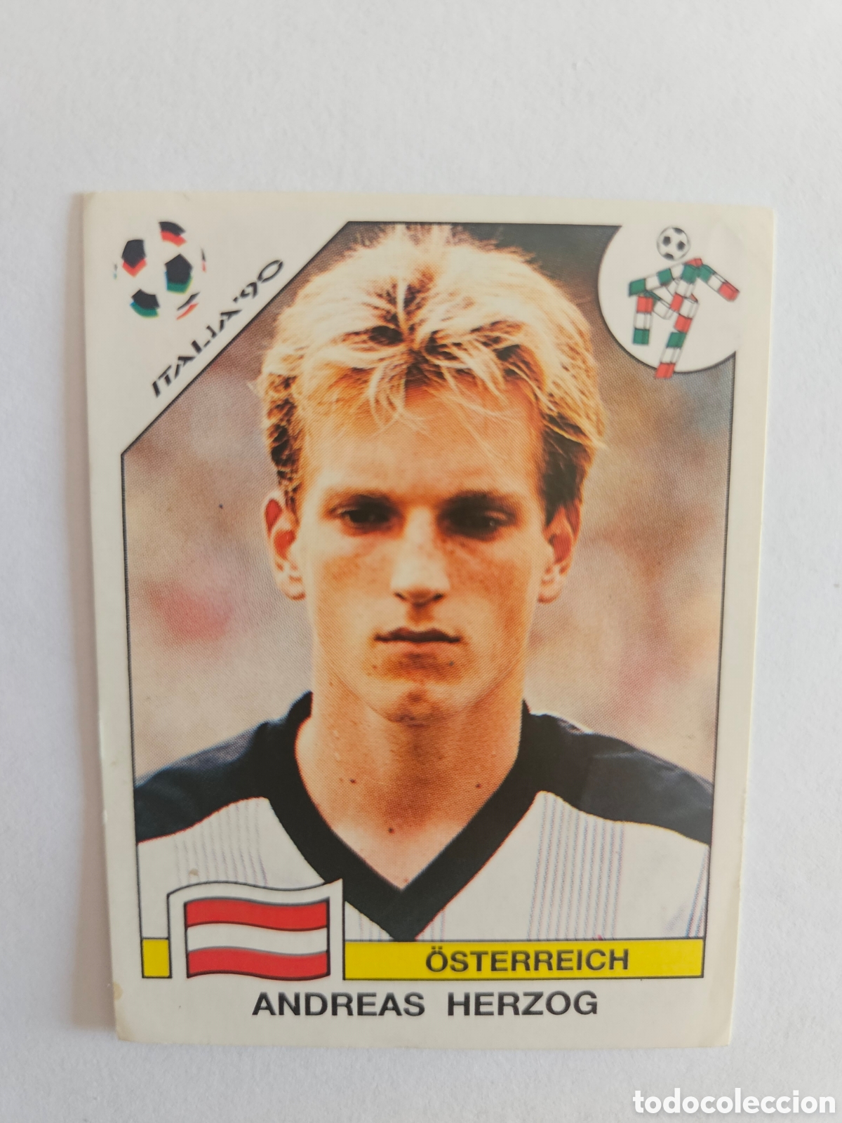 Football Stickers: ANDREAS HERZOG SELECCION AUSTRIA 70 MUNDIAL ITALIA 1990 90 PANINI NUNCA PEGADO SIN PEGAR