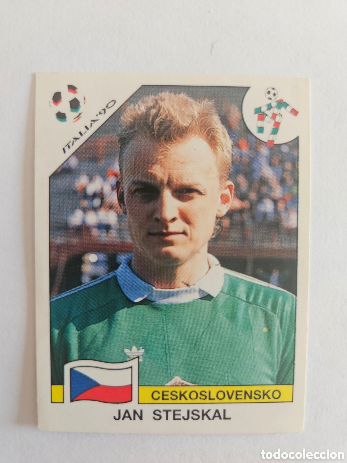 Cromos de F&uacute;tbol: Cromo panini mundial Italia 90 n&uacute;mero 77 Stejskal - Stickers album world cup Italy 1990
