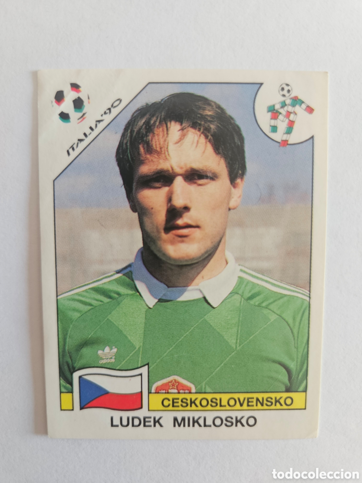Cromos de F&uacute;tbol: LUDEK MIKLOSKO CHECOSLOVAQUIA 78 MUNDIAL ITALIA 1990 90 PANINI NUNCA PEGADO SIN PEGAR