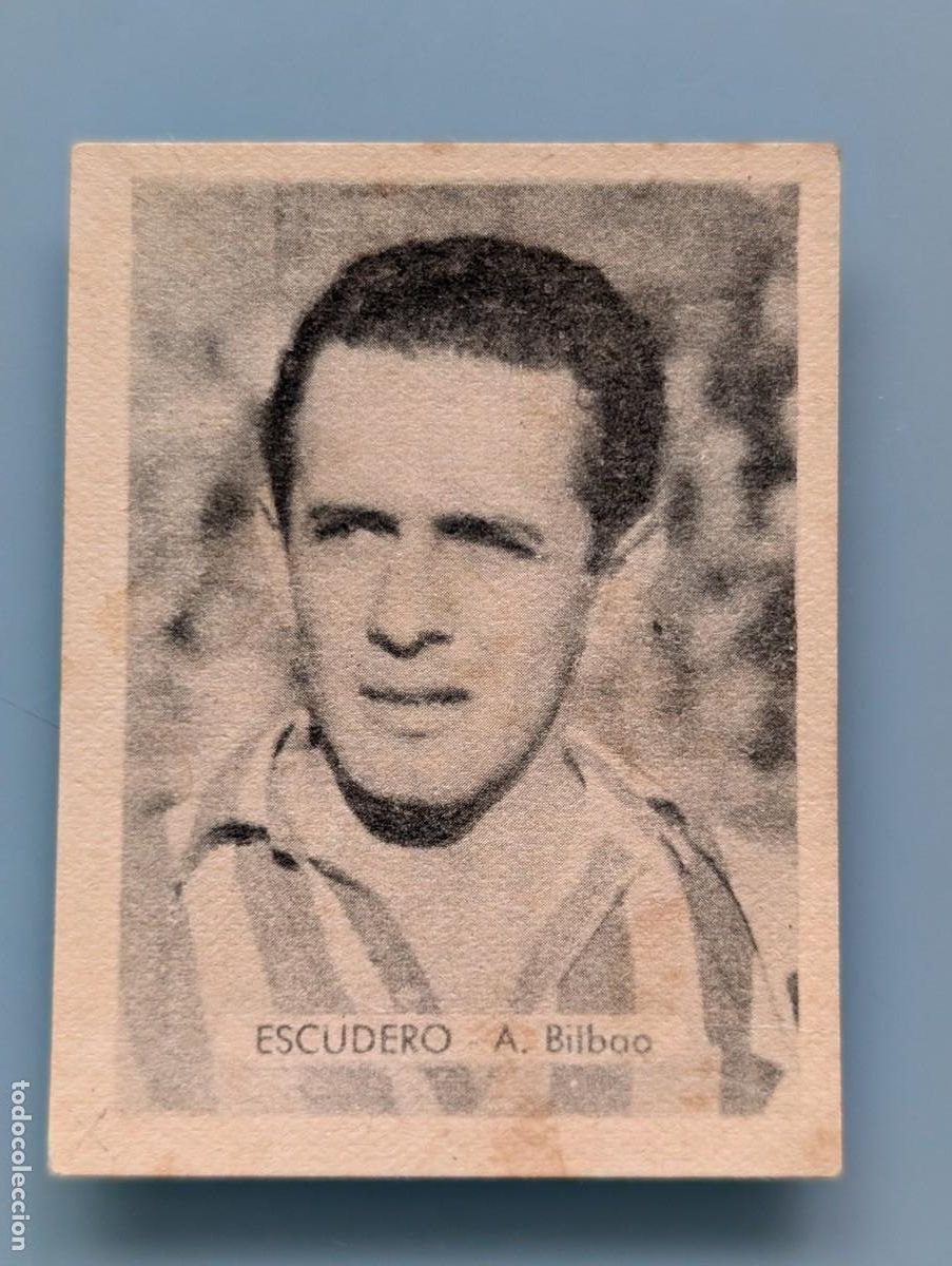 Cromos de Futebol: RARO CROMO RARE CARD ESCUDERO ATHLETIC ATLETICO BILBAO FUTBOL RUIZ ROMERO 1950/51 1950 1951 VIZCAYA