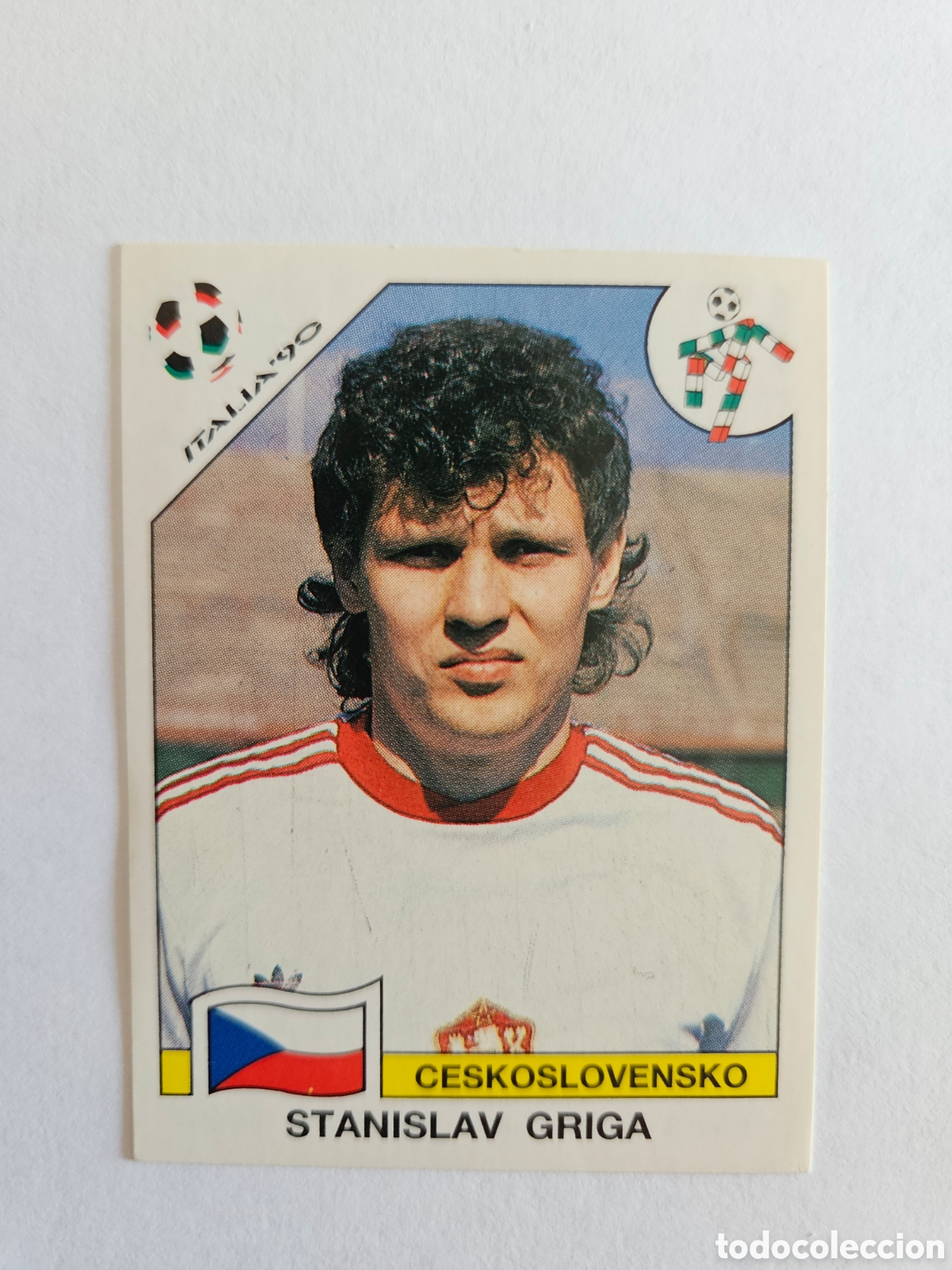 Fu&szlig;ball-Sticker: CROMO ED PANINI SIN PEGAR NUNCA ITALIA 90 MUNDIAL N&deg; 92 Stanislav Griga (Checoslovaquia)