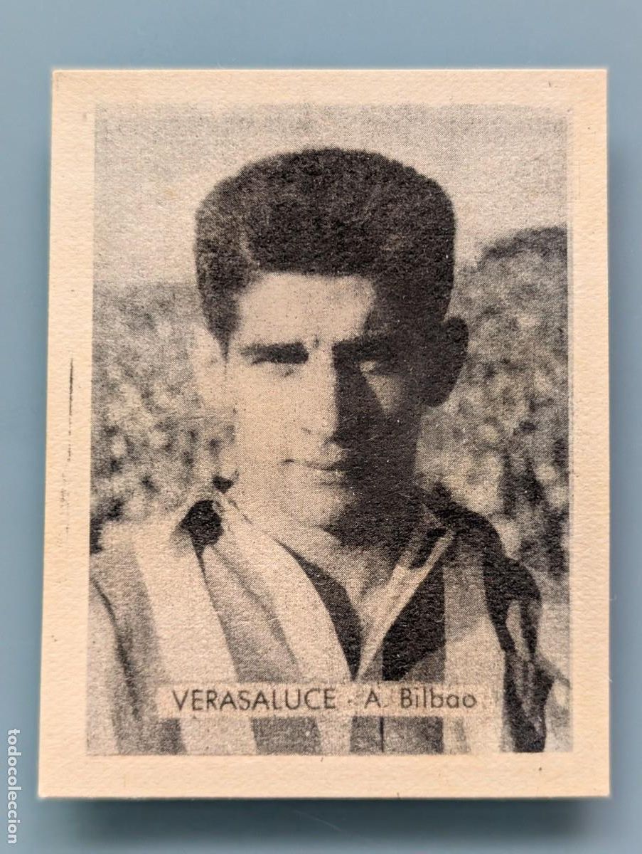 Cromos de F&uacute;tbol: CROMO NUEVO CARD VERASALUCE ATHLETIC ATLETICO BILBAO FUTBOL RUIZ ROMERO 1950/51 1950 1951 VIZCAYA