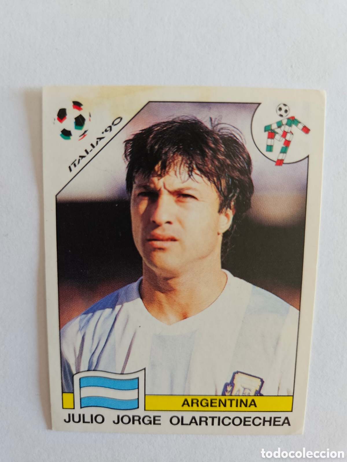 Cromos de F&uacute;tbol: JULIO JORGE OLARTICOECHEA ARGENTINA 122 MUNDIAL ITALIA 1990 90 PANINI NUNCA PEGADO SIN PEGAR